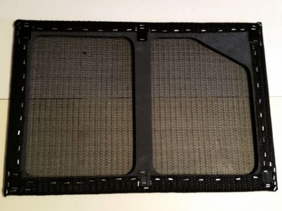 Finished stapling the grille cloth.