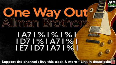 One Way Out in A. By JamTracksChannel