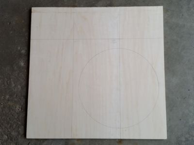 Plywood with layout.