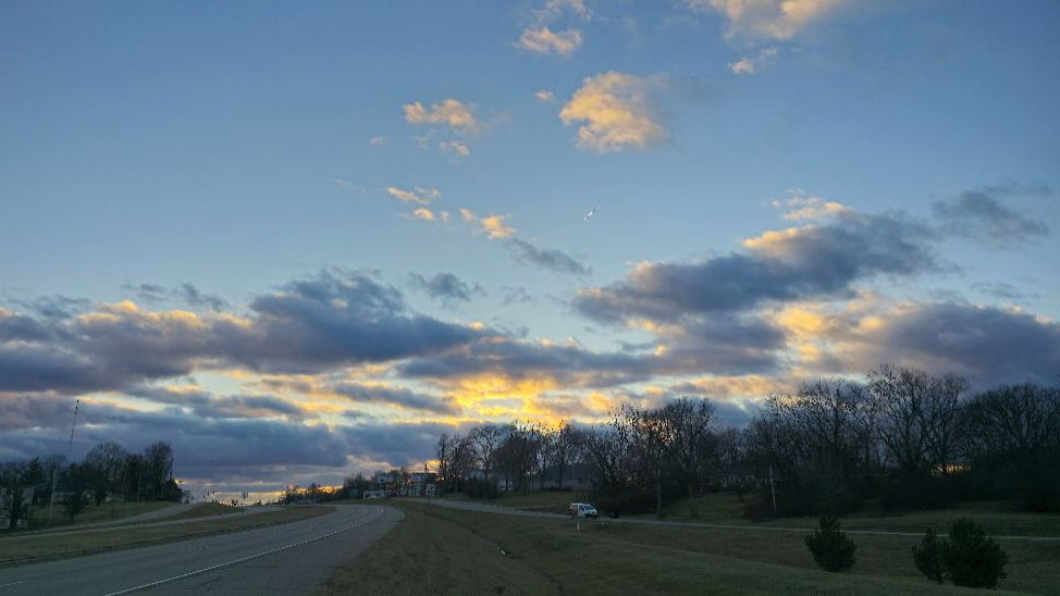 Roadway Sunset. By Zack Campbell